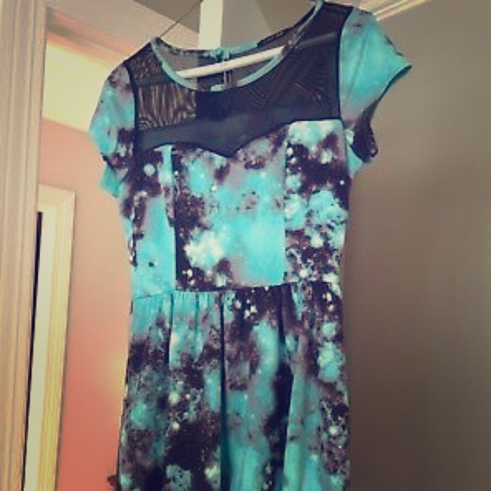 ModCloth PaperMoon Mesh Galaxy Dress